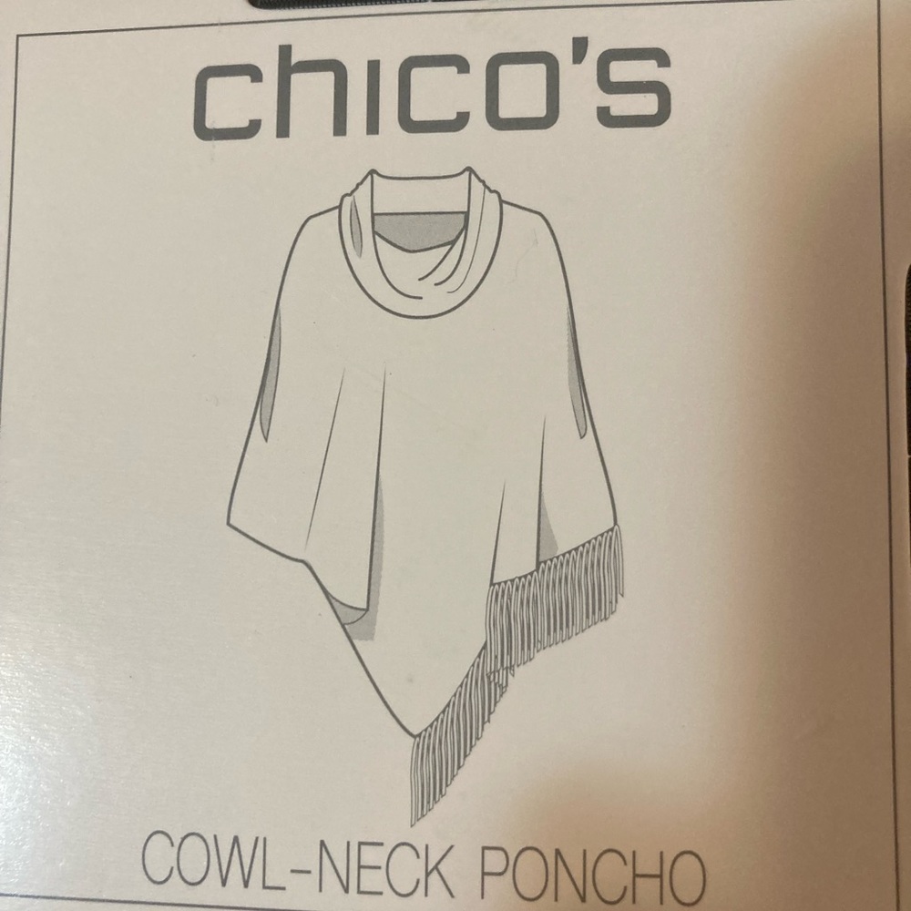 Chico’s Reversible Cowl-Neck Poncho